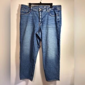 Old Navy blue OG stretch high-rise jeans, women's 20  #2521